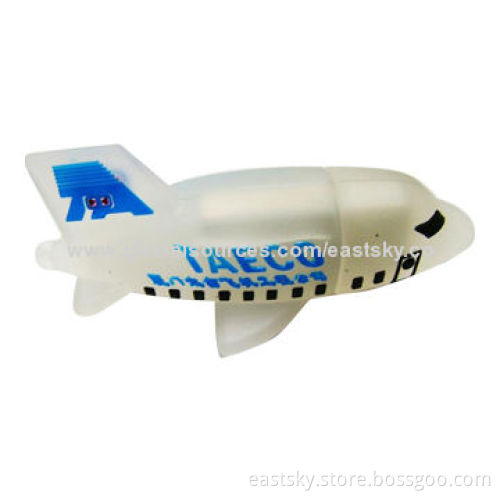 Custom airplane-shaped USB drive, made of soft PVC material, OEM orders are welcome
